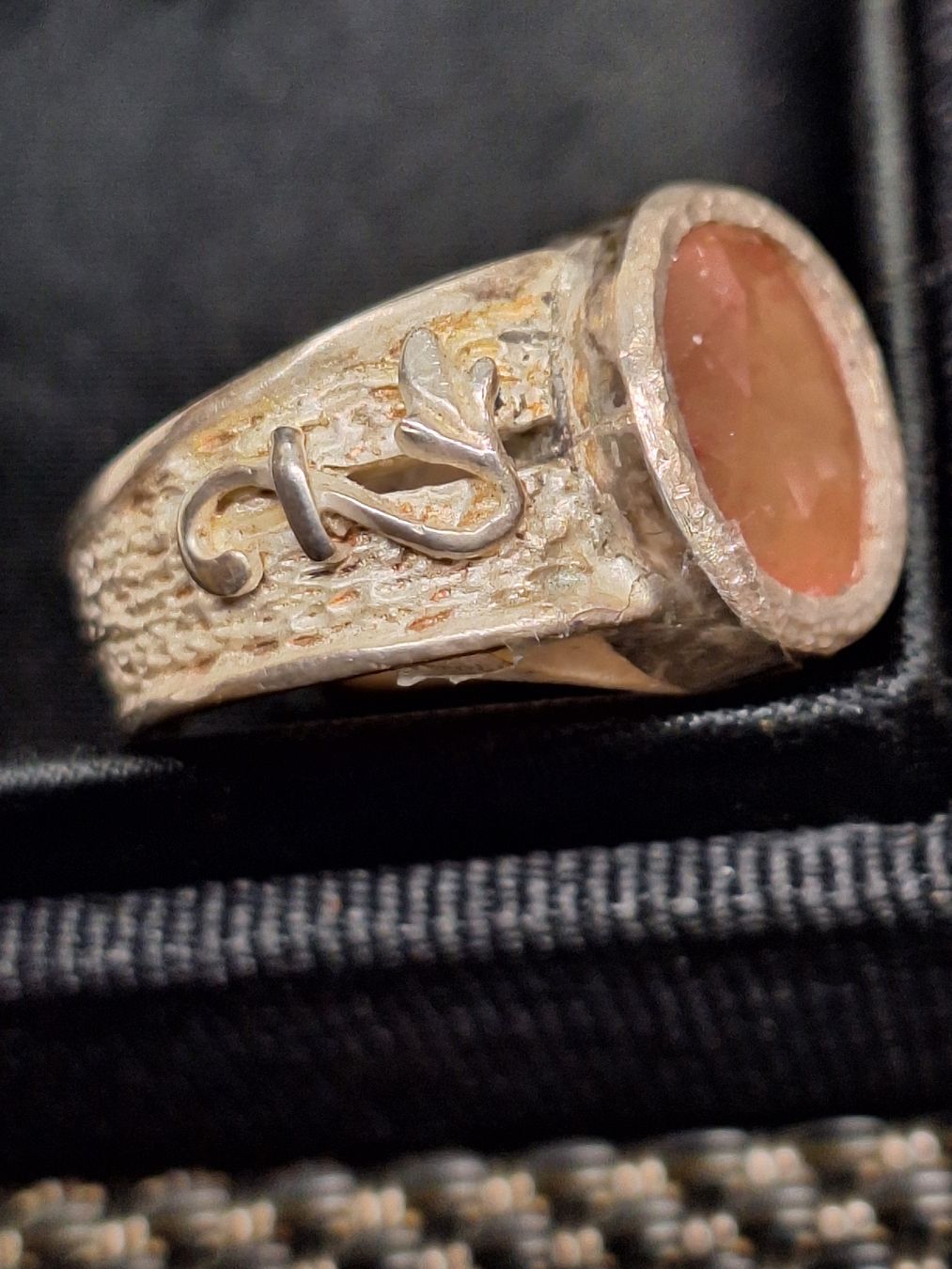 Anelli: Silberring mit Carneol Handmade von Carma Baheia – Nuovo e nell'imballaggio originale da Rheinfelden venduto da Cleopatra2000 2