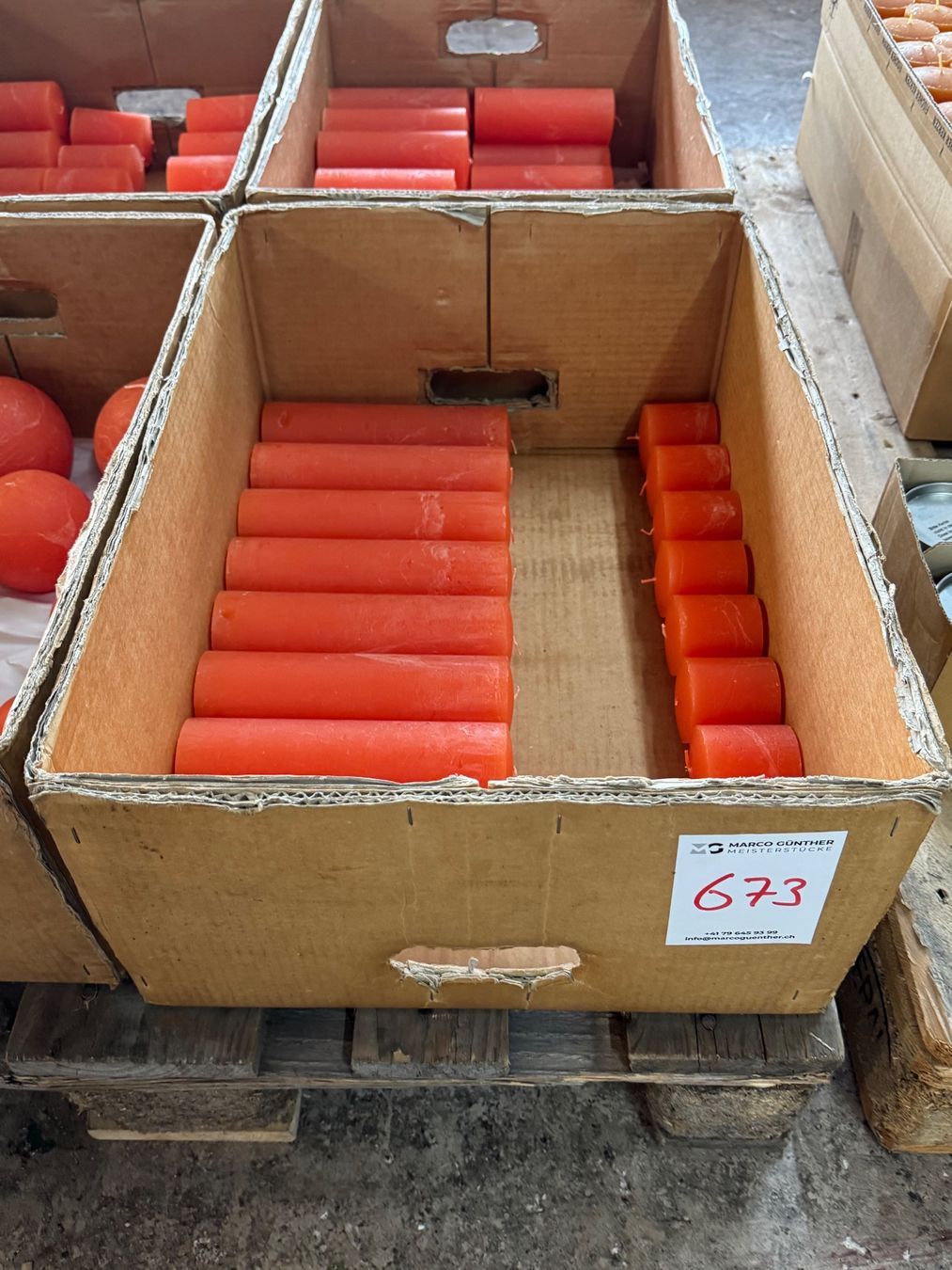 Kerzen: 673 Posten Raureif Kerzen aus Liquidation – Gebraucht aus Derendingen von Meisterstuecke 1