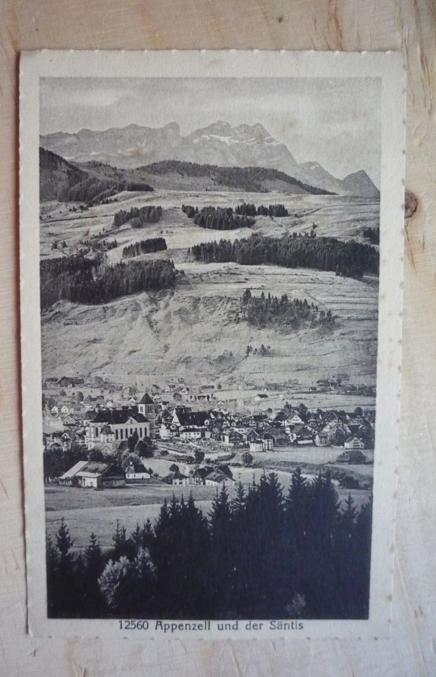 Cartoline postali: Appenzell und der Säntis, 22.VII.20 – Usato da Rieden SG venduto da Brockehuesli