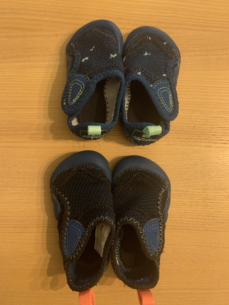 Schuhe für Jungen: Bade-, Krabbel-, Lauflernschuhe Grösse 18 – Gebraucht aus Unterägeri von Globi8634