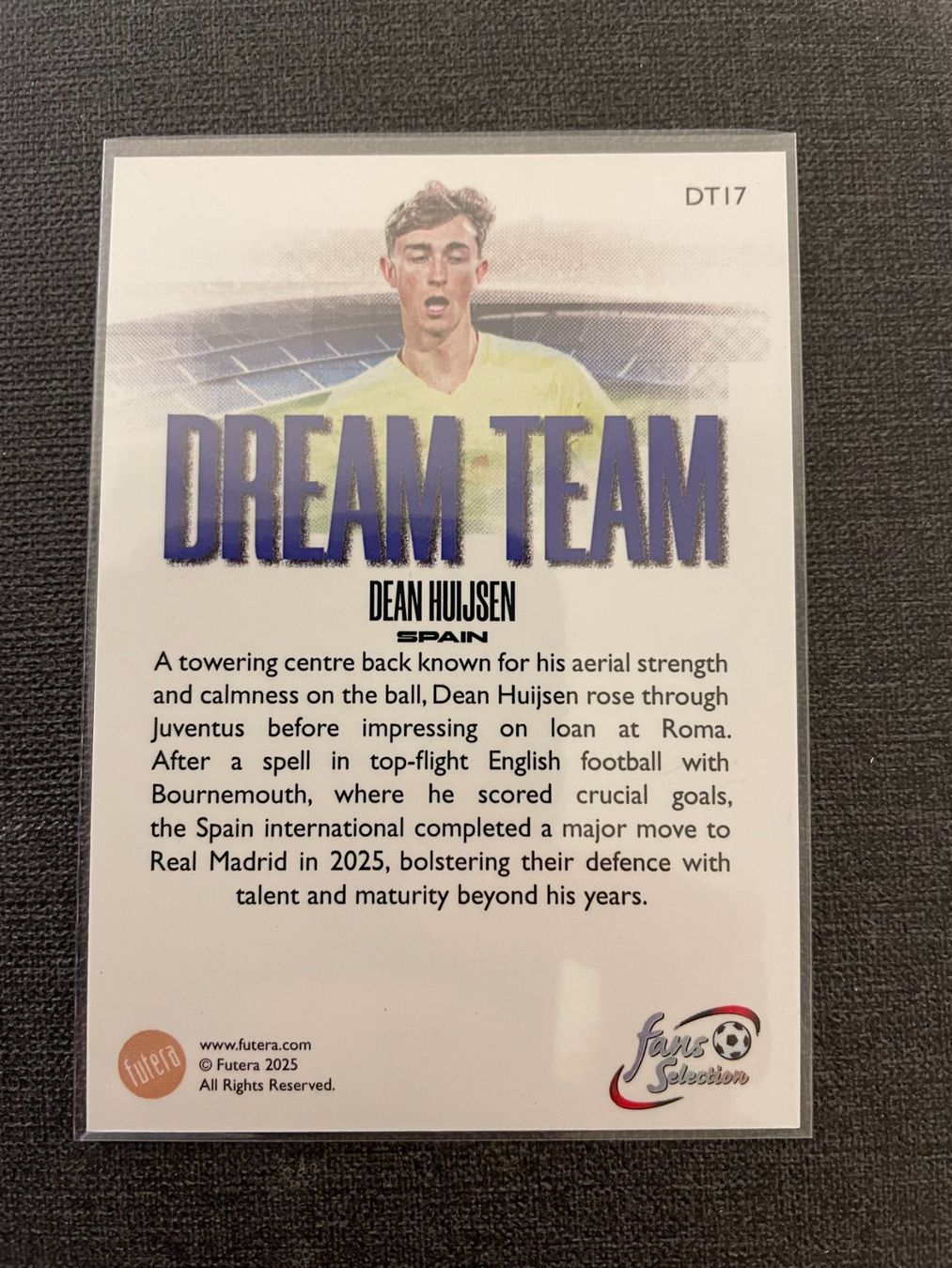 Sammelbilder & Trading cards: Futera  Dean Huijsen Spain Spanien – Gebraucht aus Burgdorf von Sports_Cards_3400 1