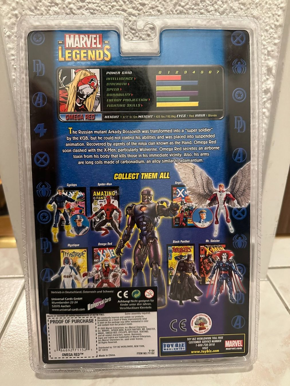 Marvel Statuette: Marvel Legends: Actionfigur "Omega Red" mit Comic 2005 – Nuovo e nell'imballaggio originale da Hinteregg venduto da Loris.Breyer 1
