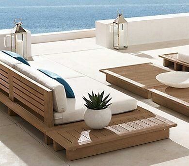 Set di tavolo e panche: Sitzgruppe Outdoor Sofa Gartenmöbel Gartensitzgruppe Teak – Nuovo e nell'imballaggio originale da Daisendorf venduto da Wohn-Kult 2