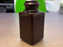 Vintage Vase aus Keramik, Braun, Top Zustand