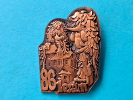 Fasnachts Plakette Luzern Kupfer 1986 (y730)