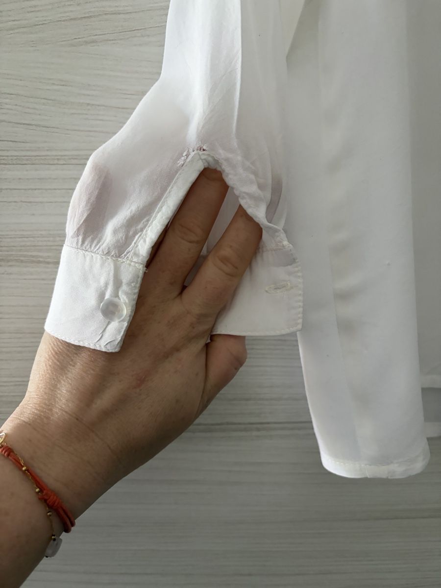 Blusen: Elegant Long Sleeve White Blouse - Spring Essential! – Neu (gemäss Beschreibung) aus Sorengo von dis_tfq6 3