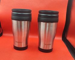 2 Westfalia Thermobecher Edelstahl Reisebecher mit Henkel