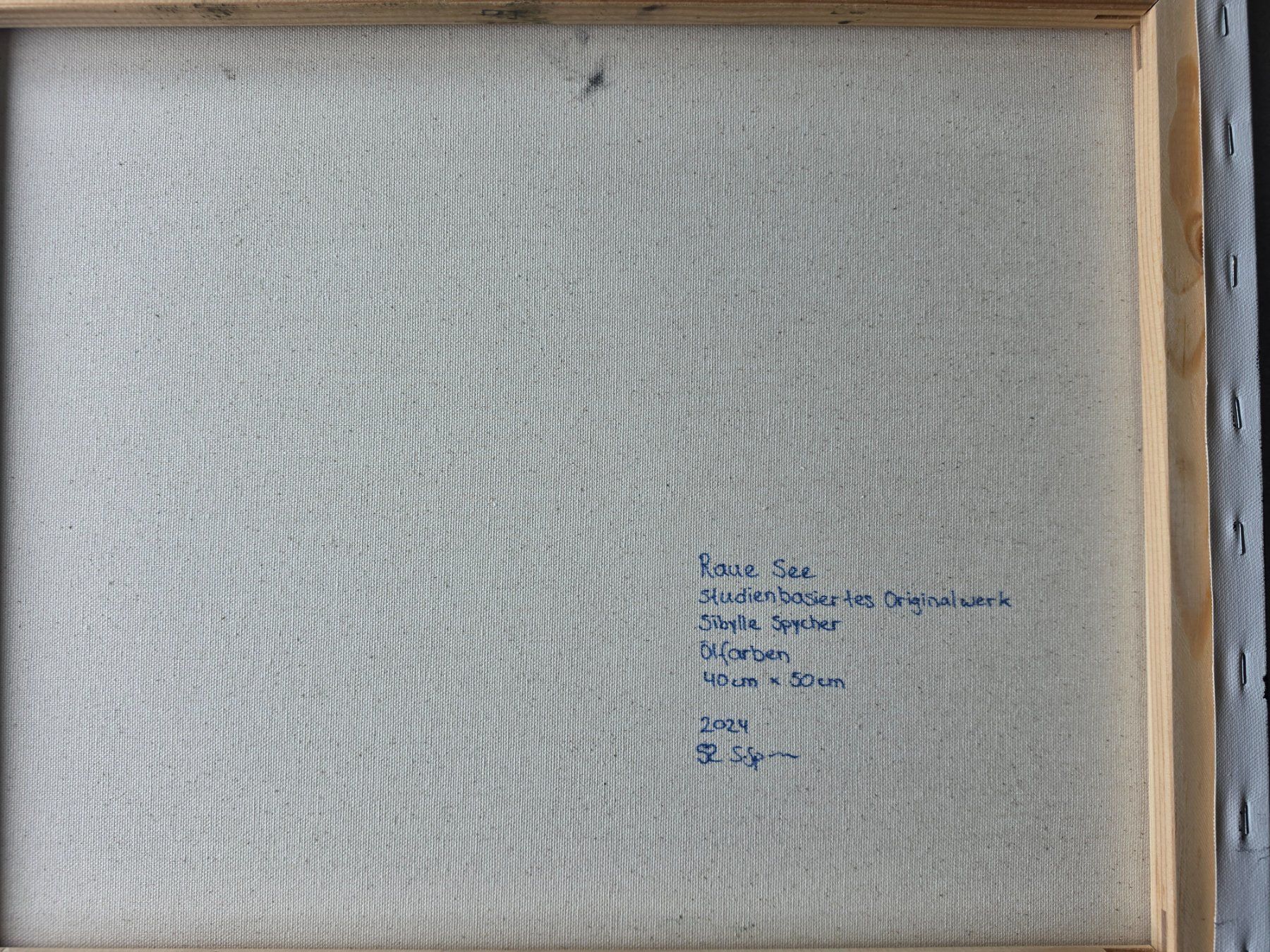 Dipinti: "Raue See" Ölgemälde auf Leinwand 40cm x 50cm, Querformat – Nuovo (secondo la descrizione) da Adliswil venduto da SibylleSpycherArt 3