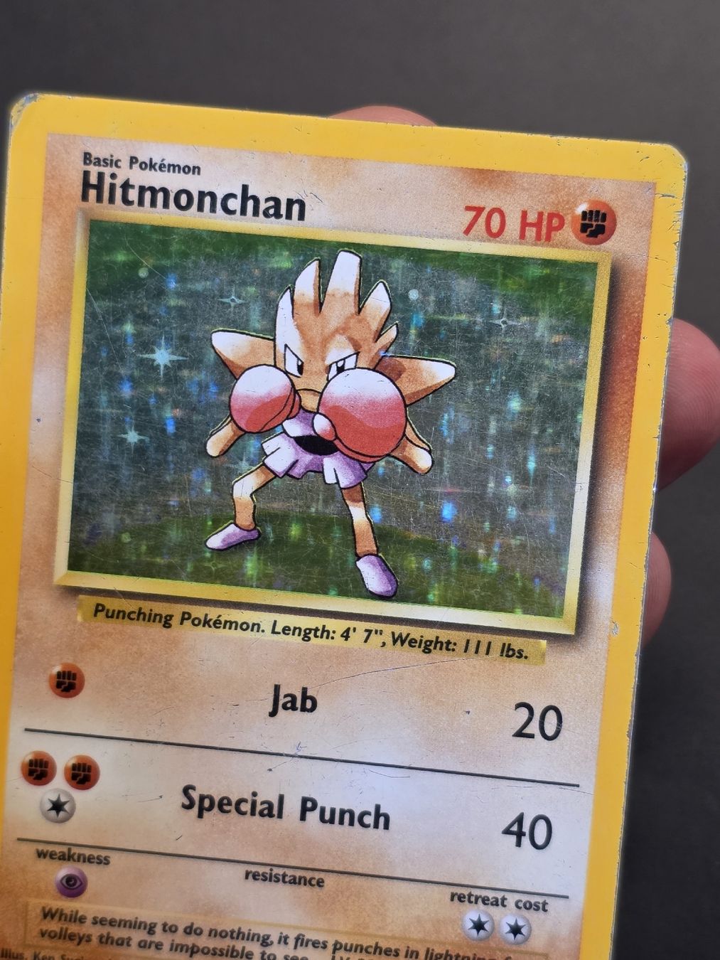 Pokémon Carte collezionabili: Hitmonchan 7/102 Holo | Base-Set 1999 EN  – Usato da Basel venduto da MartinM.91 3