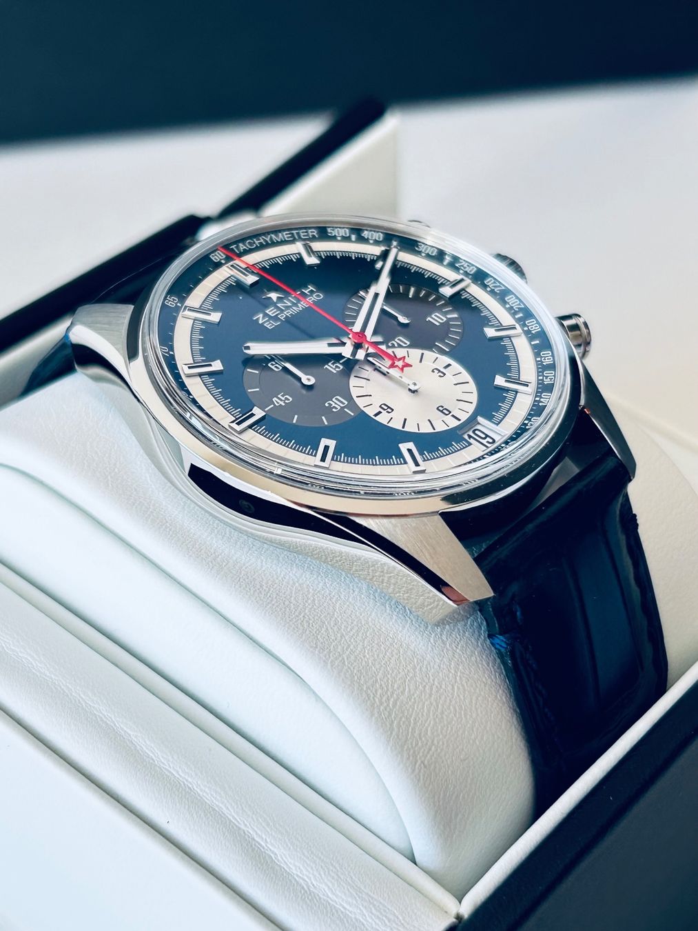 Zenith Orologi: Zenith CHRONOMASTER El Primero. New/Garantie. – Nuovo e nell'imballaggio originale da Genève venduto da GLwatchsa 1