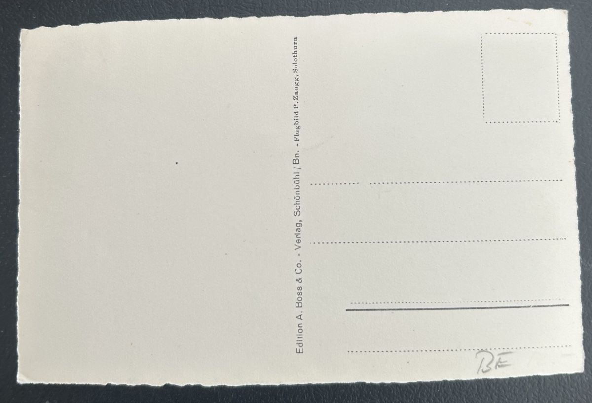 Cartoline postali: Flugaufnahme Gals BE – Usato da Horw venduto da Tellbub 1