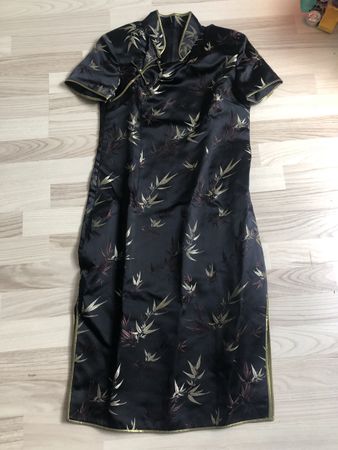 Schickes Kimono Kleid mit Bambusmuster, Grösse 38/M