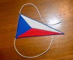 kleiner VINTAGE Wimpel Tschechien