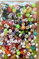 Restposten Bunter Mix Buchstaben Perlen, Ca 300 Stück / 40g
