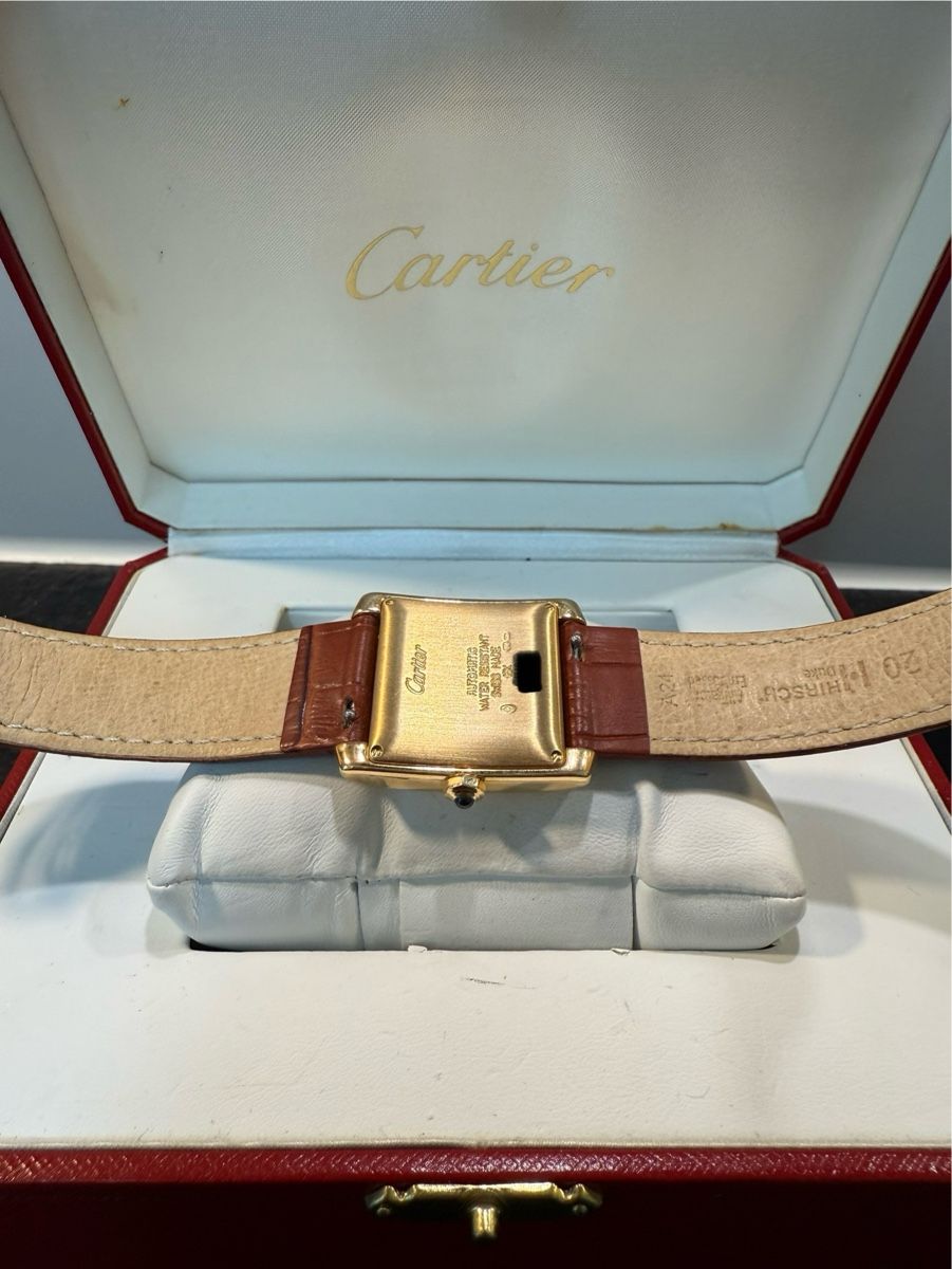 Cartier Orologi: Cartier Tank 18K Automatic – Usato da Zürich venduto da WATCHROOM 4