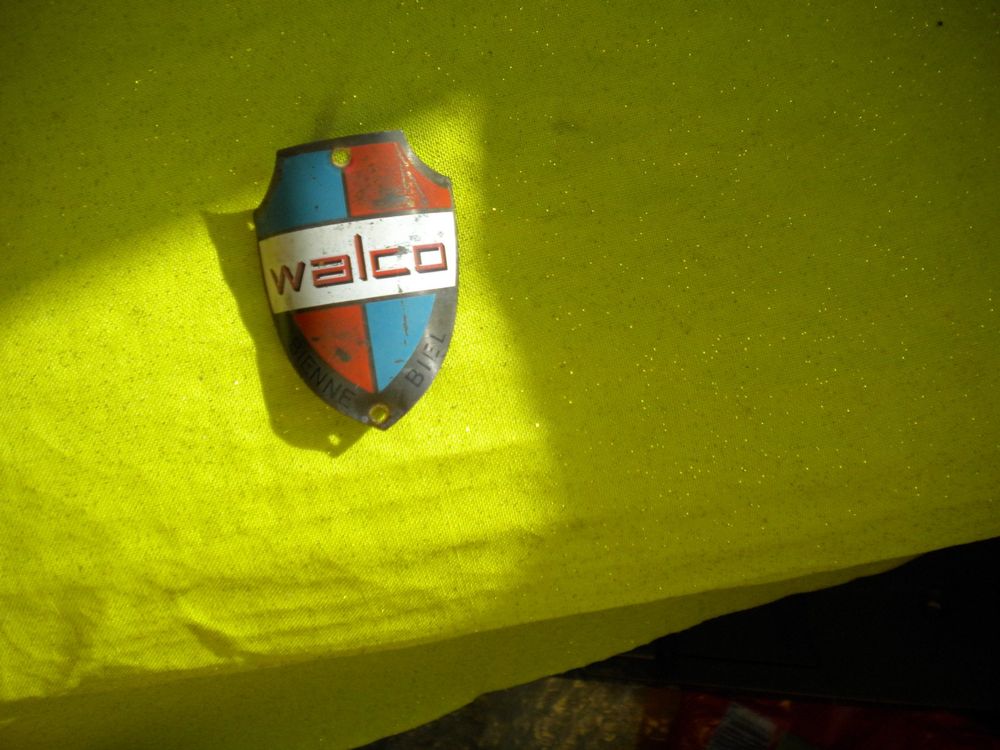 Alte schweizer Velo- Steuerkopf Emblem 