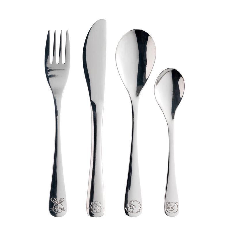 Set di posate: Kinderbesteck Besteck Set 4-tlg. – Nuovo e nell'imballaggio originale da Wettingen venduto da kochshop