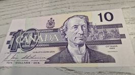 Kanada 10 Dollar Noten Ottawa 1989 