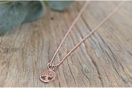 Halskette Baum rosegold
