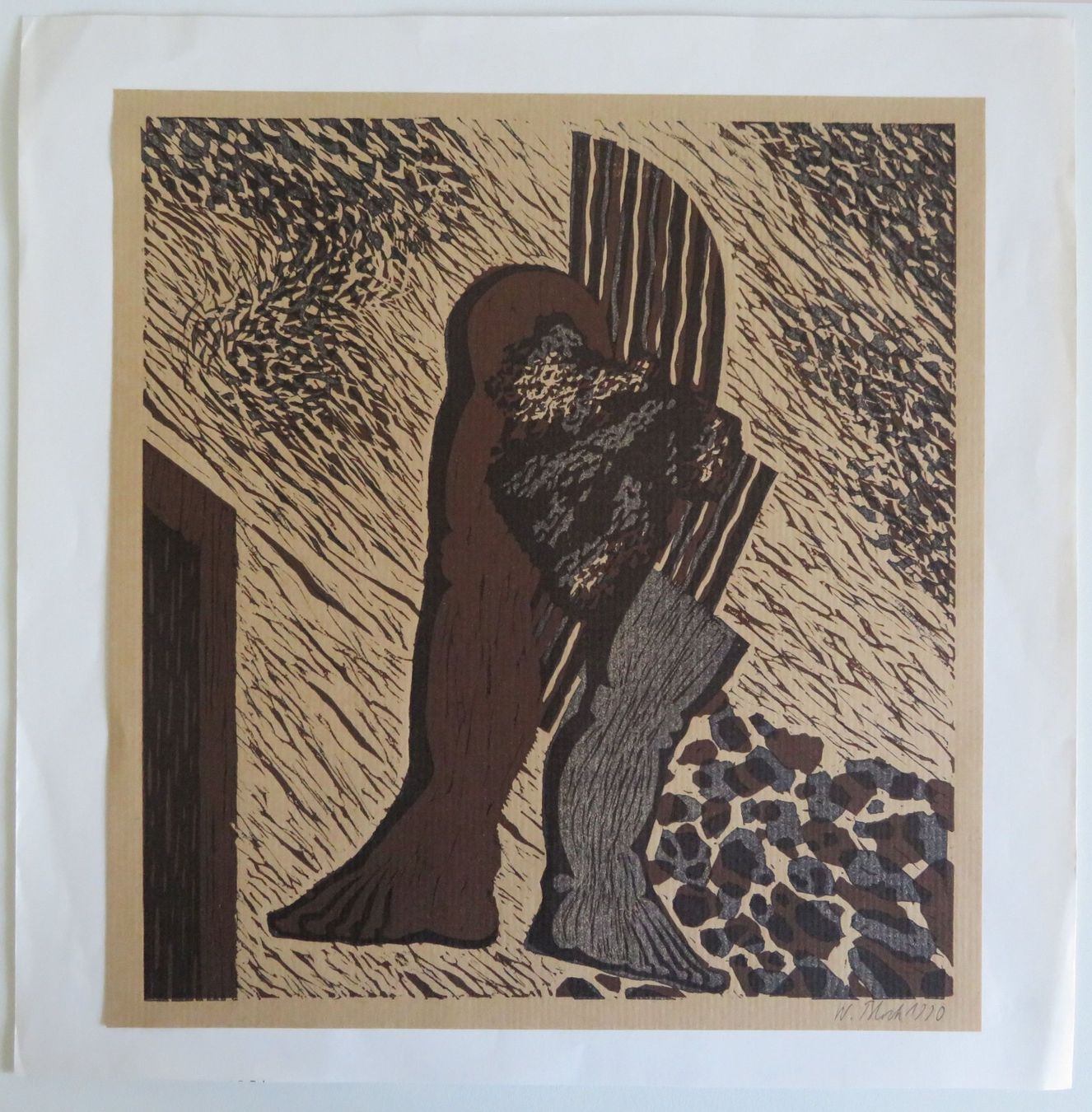 Xilografie: Graphik / Holzschnitt von Werner Block, 1990 – Usato da Oberriet SG venduto da ganesh435 4