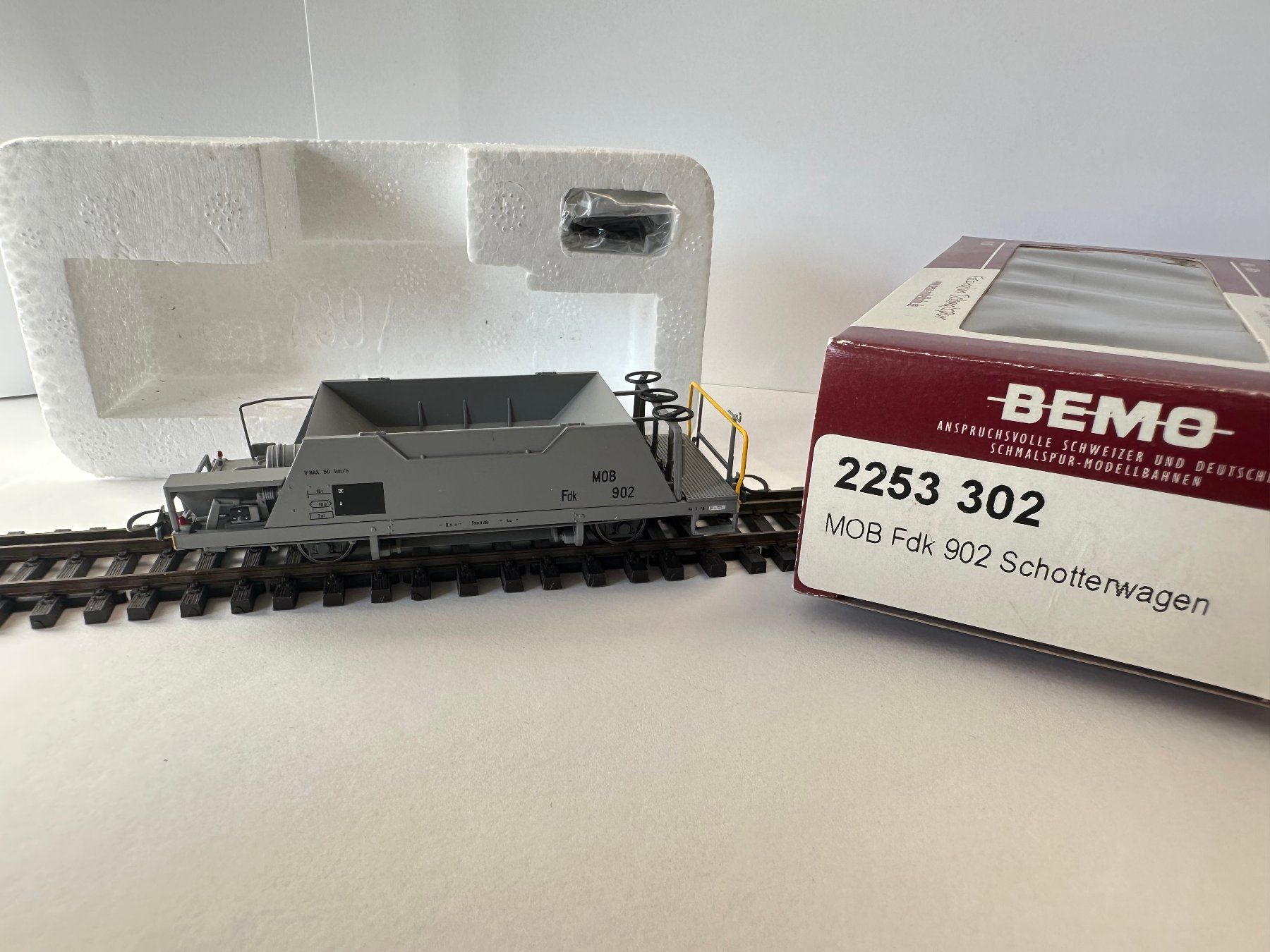 Bemo Modelleisenbahnen: Bemo - MOB Fdk 902 - Schotterwagen – Neu und originalverpackt aus Domat/Ems von mmx4001 2