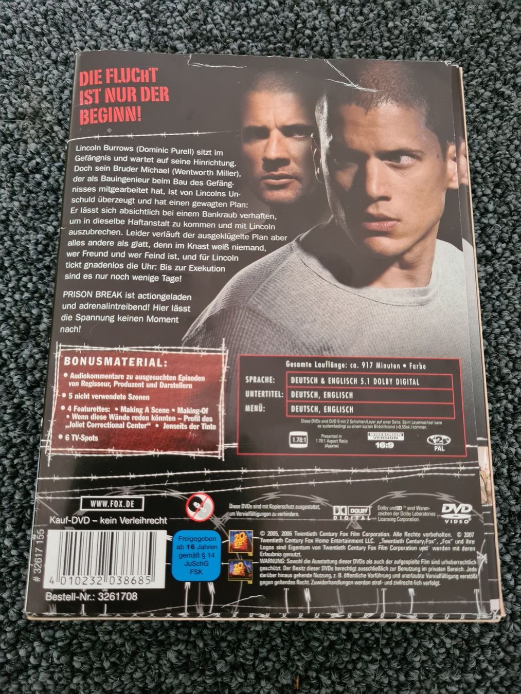 Tutti i DVDs: PRISON BREAK STAFFEL 1 – Usato da Ruswil venduto da jan_bxl5 1