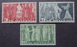 Symb. Darstellungen 1938, Nr. 216v - 218v **, SBK 180.00