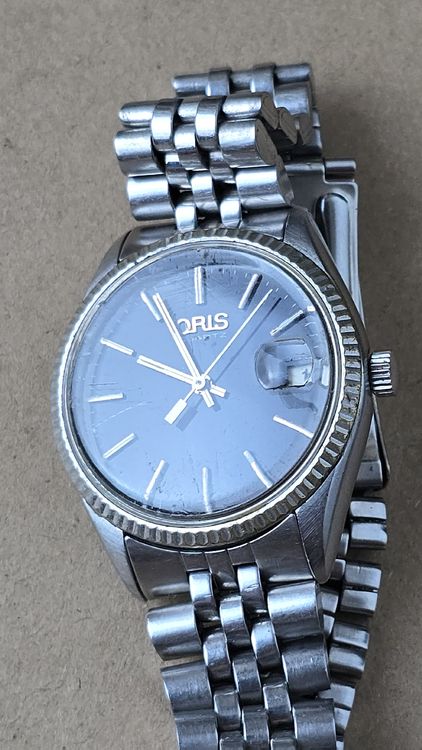 Oris Uhr, Vintage Style, Quarz, Durchmesser 34 mm, Top! (Gebraucht
