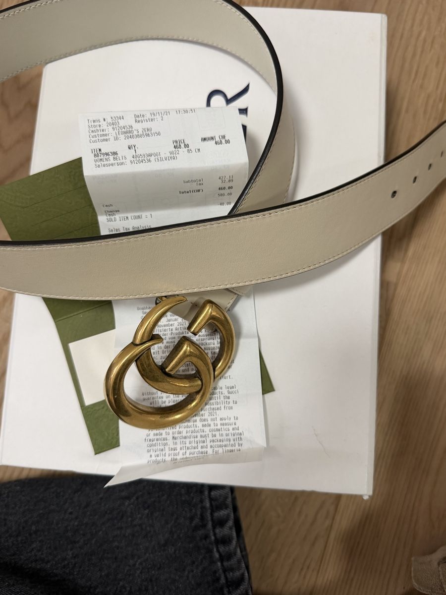 Gucci Cinture: Gucci Gurt Leder Grosse 85cm neuwertig – Nuovo (secondo la descrizione) da Wolfhausen venduto da leaze 1
