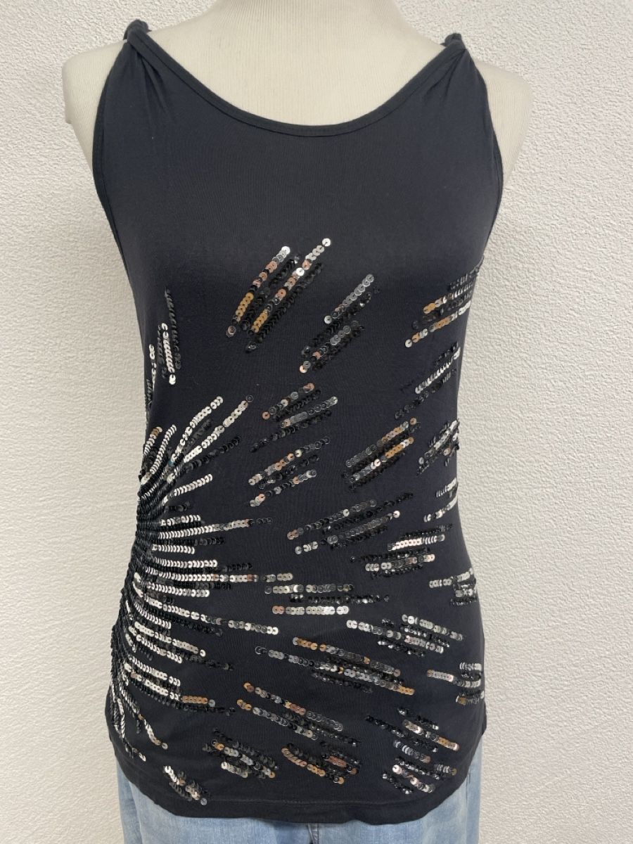 Tops: VISCOSE TOP MIT PAILETTEN – Gebraucht aus Chur von churerli