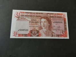 Gibraltar 1975, 1 Pound   ungefaltet