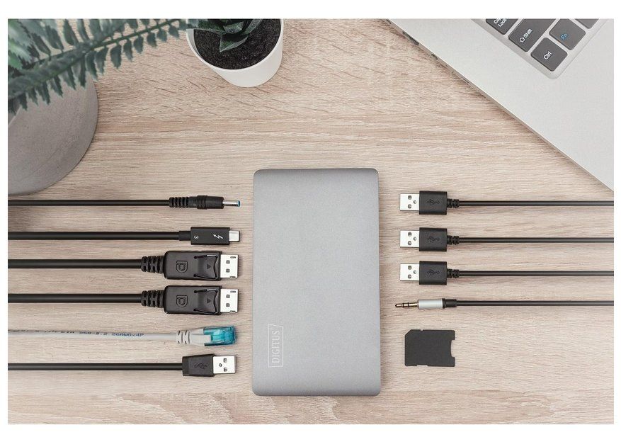 Docking station: Digitus DA-70895 Dockingstation - Thunderbolt 3 USB-C [NEU] – Nuovo e nell'imballaggio originale da Diessenhofen venduto da EightBits 2
