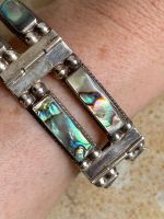 Silber Armband mit Muschel, Vintage (18cm)