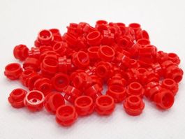 Lego 100 Stk. Flower 1x1 - Rot