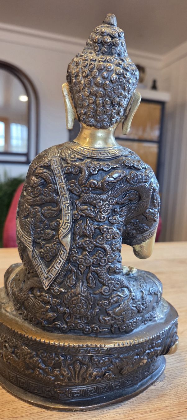 Statuette: Buddha Figur aus Bronze oder Messing – Usato da Rehetobel venduto da hobirot01 8