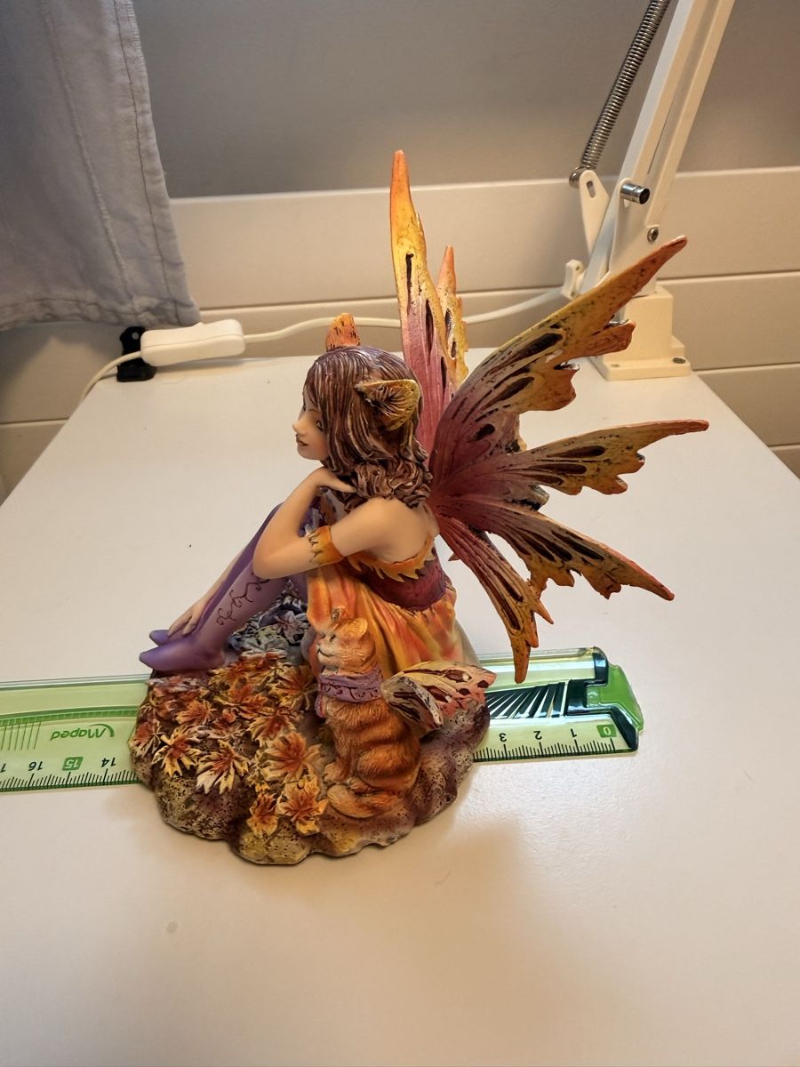 Tutte le decorazioni: Fee-Figur mit Katze Herbstfarben 20cm – Nuovo e nell'imballaggio originale da Dietikon venduto da Beni2025 5