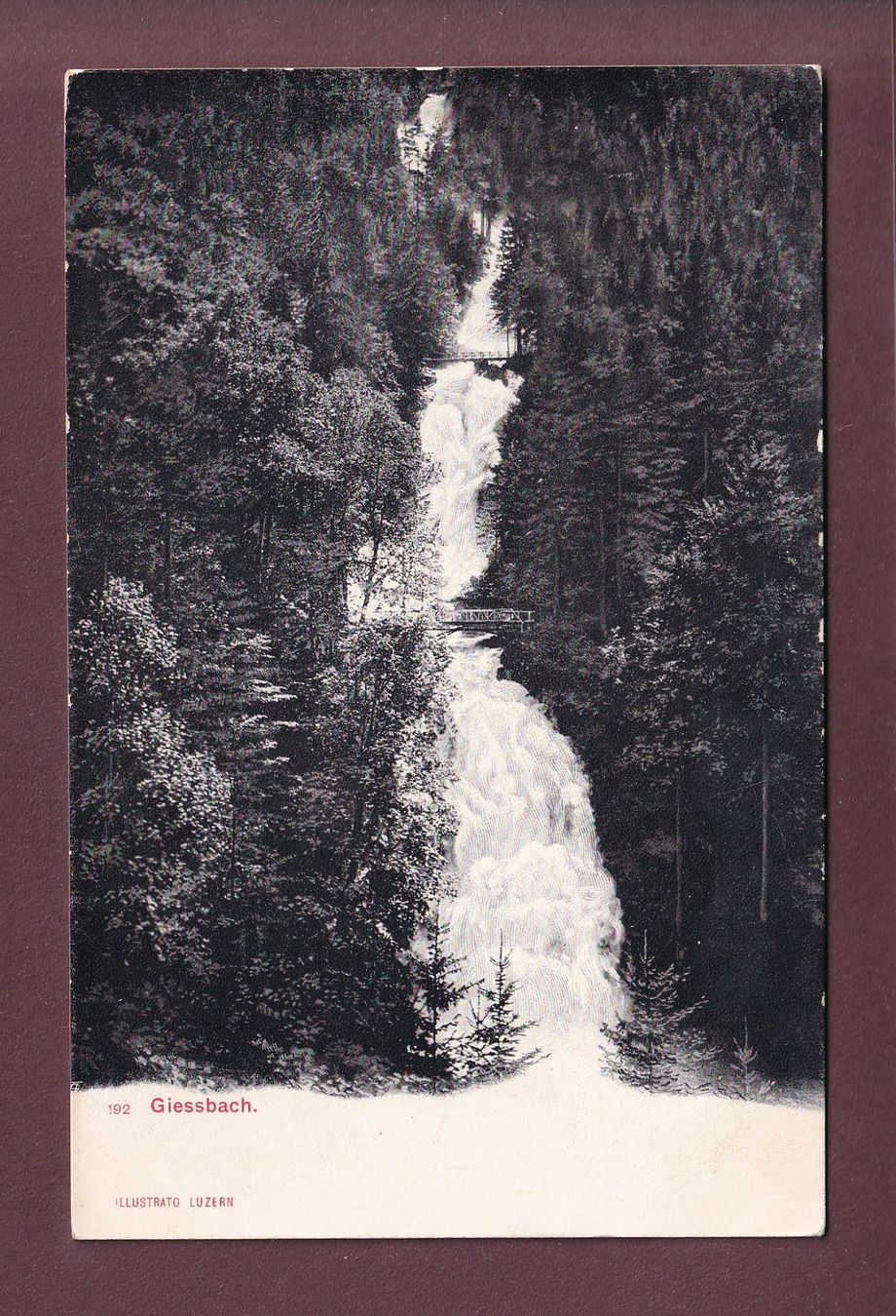 Cartoline postali: GIESSBACH – Usato da Pully venduto da nicecards