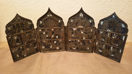 Russische 4-teilige Reiseikone "Tetraptychon" 18./19. Jh
