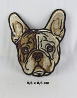 BOSTON TERRIER - Aufnäher - Aufbügler - Stickerei  9,5x8,5cm