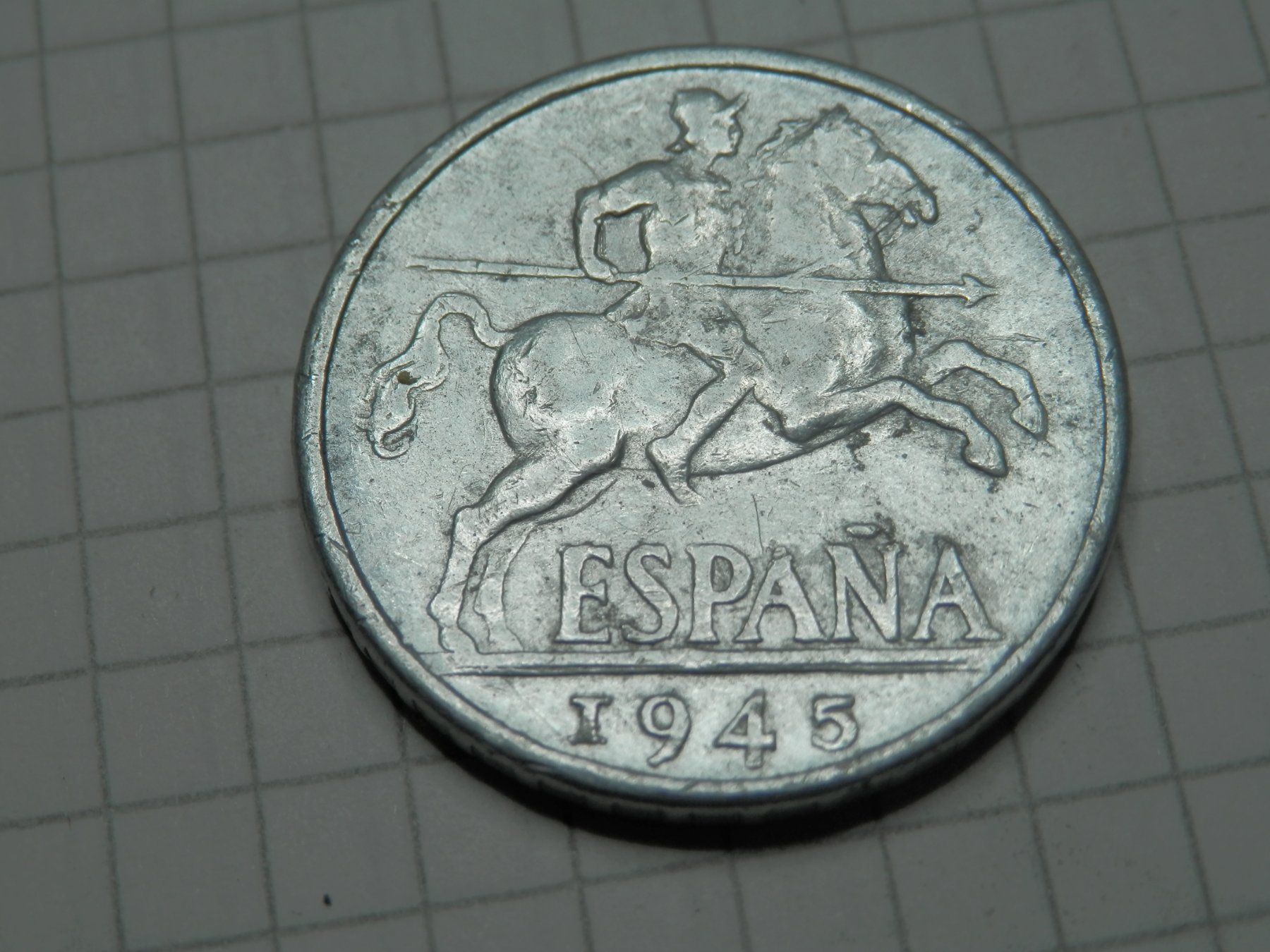 Tutti le monete: Spanien 10 Centimos, 1945 – Usato da Weiach venduto da weiach81
