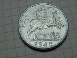 Spanien 10 Centimos, 1945