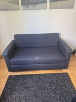 Schlafsofa dunkelgrau ausklappbar gebrauchter Zustand