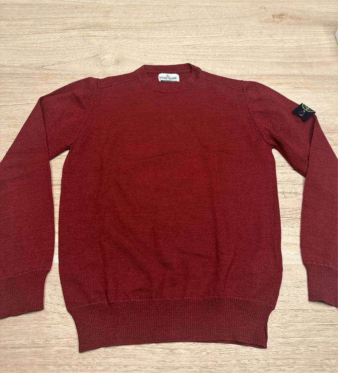 Stone Island 100% Wool Red Sweater Size 156/12Y (Neu (gemäss