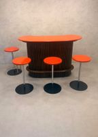 Design Bar-Schrank Set, French Riviera 1940/50er, Rattan