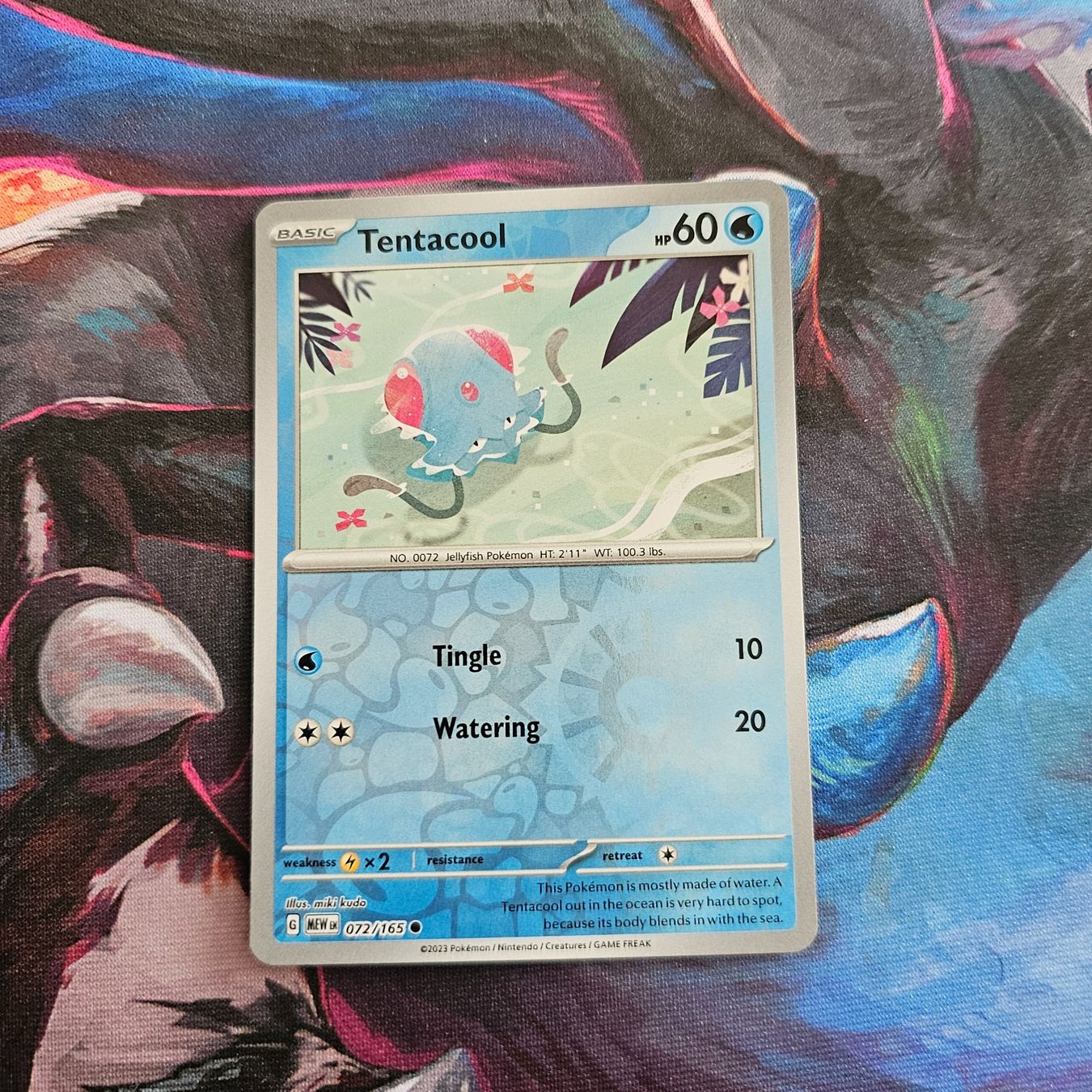 Pokémon Sammelbilder & Trading cards: Pokemon Tentacool MEW 151 EN 072/165 Reverse Holo – Gebraucht aus Zofingen von AcoBraco