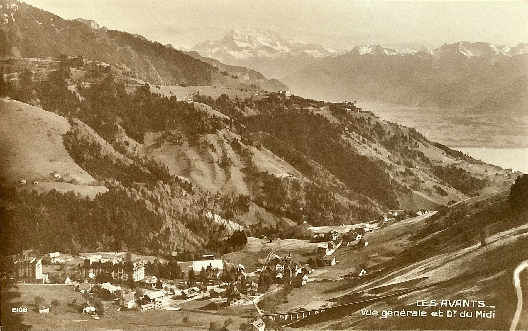 Cartes postales: LES AVANTS - Vue générale & Dent du Midi – D'occasion à Root par ENGLAND-TREASURES 1