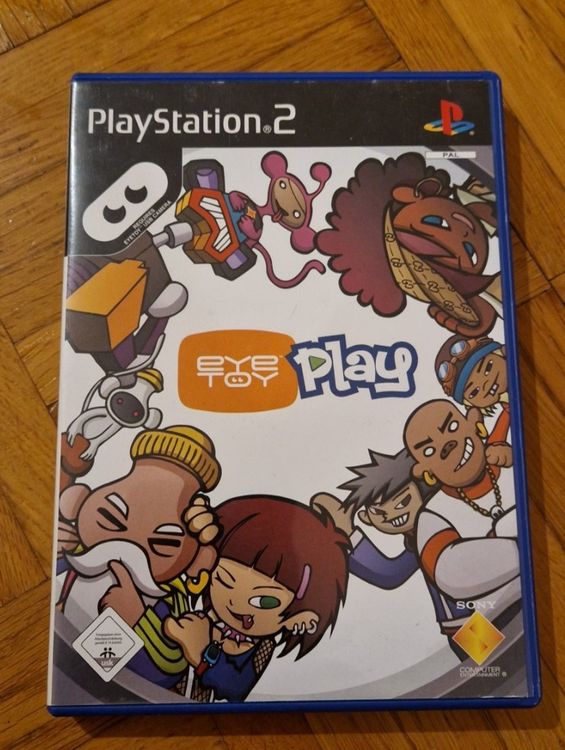 Jeu PS2 EyeToy Play - Version PAL, Bon état Avec Disque Rayé