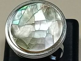 ring edelsthal,,nickelfrei,,,mit dunckel perlmut
