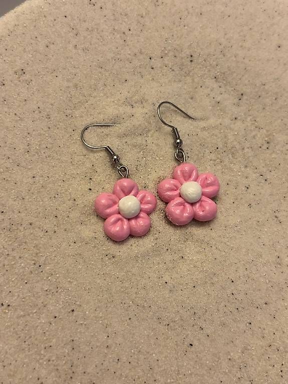Orecchini pendenti & Orecchini a lobo: Flower Earrings Pink – Usato da Gunzwil venduto da nat_yy2y