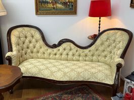 Elegante Chaiselongue / Recamiere im viktorianischen Stil